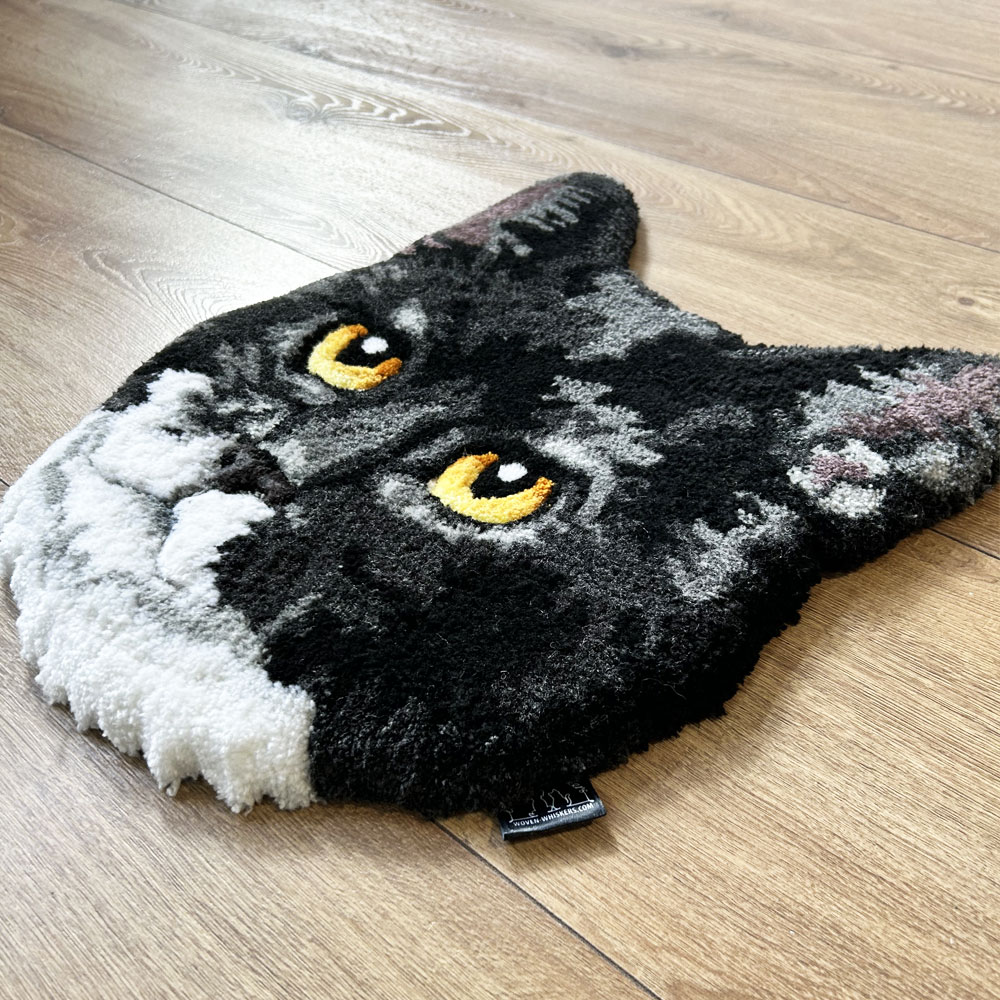 custom tufted cat rug