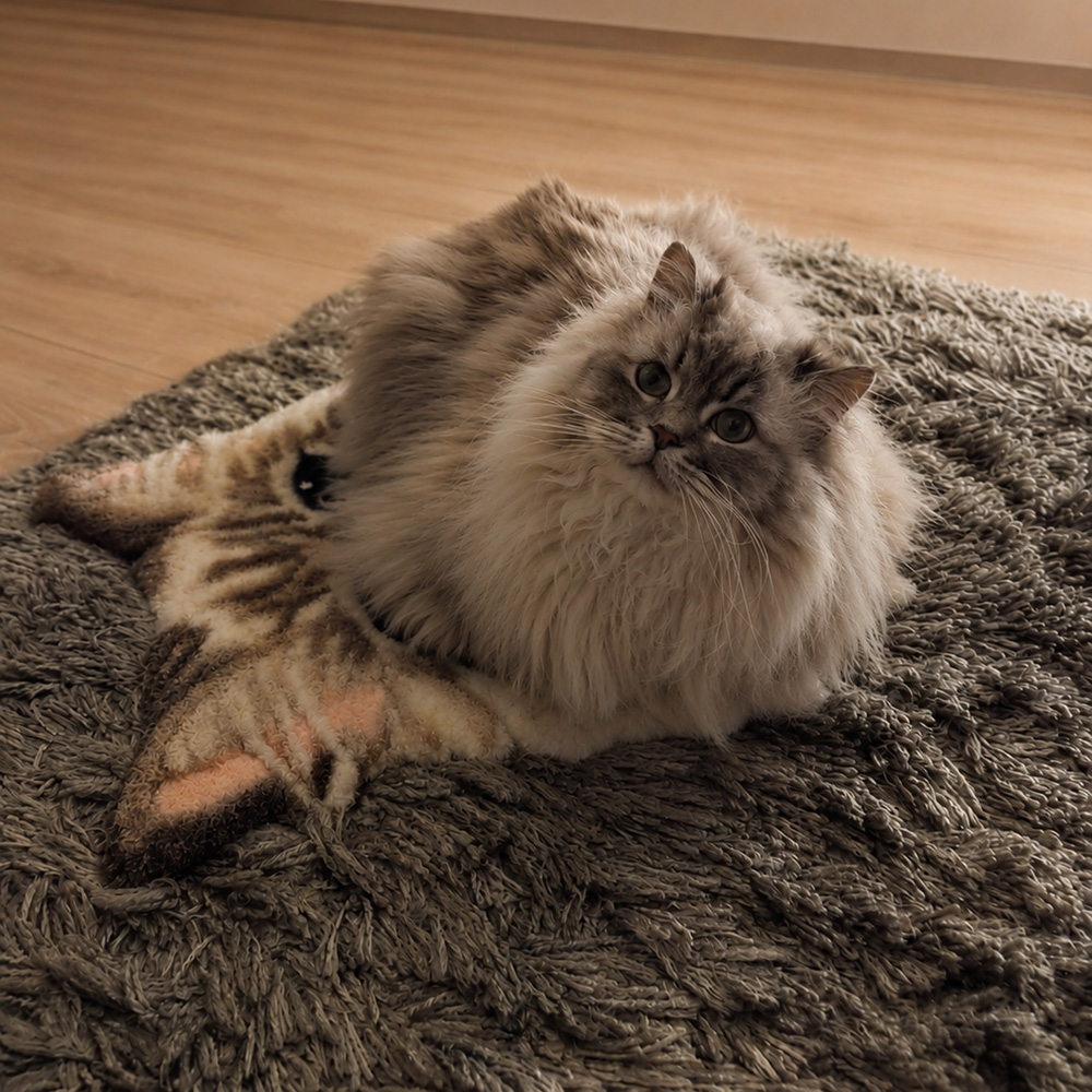custom tufted cat rug