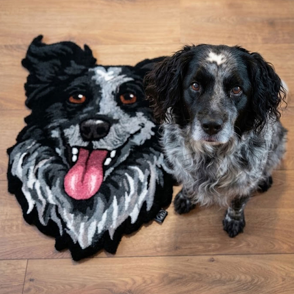custom tufted dog rug